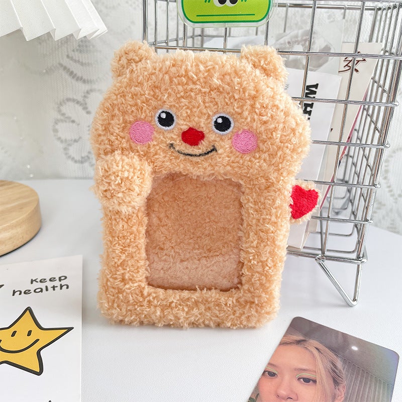 Japanese And Korean Cute Butter Bear Student Card Set Star-Chasing Aidou Net Red Transparent Certificate Display Campus Card Protective Set - Image 1